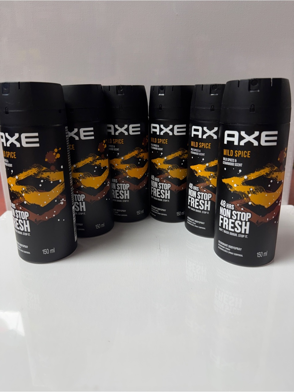 AXE Wild Spice Deodorant Body Spray for Men, 150ml (Pack of 6)